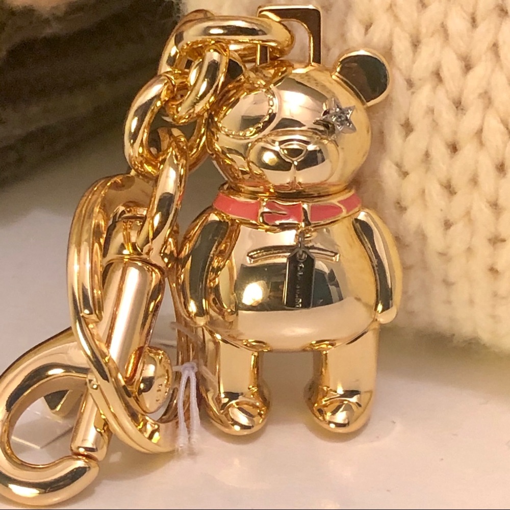 Coach bear charm
